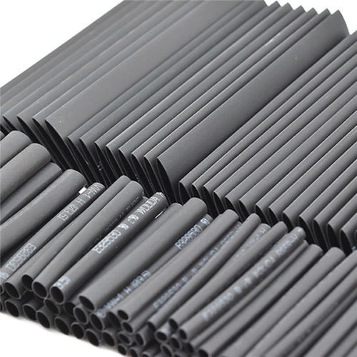 127pc Black Heat Shrink Tube Assortment Wrap Electrical Insulation Cable Tubing Assortment Polyolefin